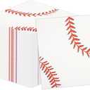 50 Pieces Baseball Napkins Disposable Party Napkins 13 x 13 Inches,Baseball Paper Cocktail Napkins Birthday Supplies Decorations for Baby Shower Birthday Party, Pack Of 3