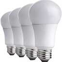 CTKcom A19 LED Light Bulbs 5W(4 Pack) - 40 Watt Equivalent 6000K Daylight White LED Light Bulbs E26/E27 Base, 270 Degree Beam Angle for Home Dining Room Bedroom Living Room, UL Listed, Pack of 4