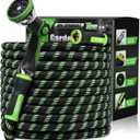 RAINPOINT 75 Foot Garden Hose - No-kink 304 Metal Garden with 10 mode Nozzle - Brass Connection, Swivel Handle, Flexible Hose,Lightweight, Puncture