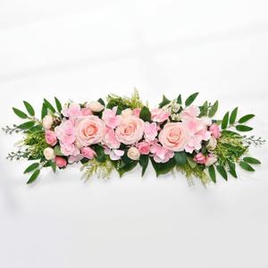 Minsara Lane Pink Artificial Flower Arrangements 25.6" Table Centerpiece