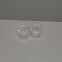 Cunhill 2 Pcs Glass Cup 10 oz Drinking Glassware Creative Cocktail Martini Clear Drink Cup for Juice Beer Champagne Cocktail Home Kitchen Bar Party(Wave)