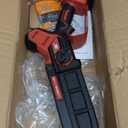 DeForce 8" Cordless Mini Chainsaw, for Milwaukee M18 18V Battery, Brushless Chainsaw for Tree Trimming Wood Cutting, Handheld Electric Power Chain Saw with Auto Oiler, Auto-Tension(Bare Tool Only) (Red)