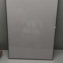 Bulletin Board 30 x 20 inches, Lavender Gray Pin Board, Black Aluminum Framed Fabric Cork Board with 10 Push Pins