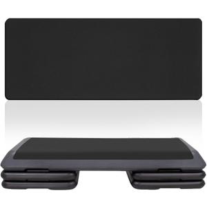 35in x 13in Aerobic Exercise Step Platform Mat, Thick Mat for Yoga, Workout, and Exercise at Home, Wrist Protection