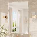 TokeShimi 24x36 Beveled Wall Mirror Decorative, Bathroom Vanity Mirrored with 1" Beveled Edge, Shatterproof Modern Frameless Mirror Bathroom Rectangle for Living Room, Entryway, Restroom (24"L x 36"W)