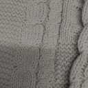 Trendy Queen Cable Knit Oversized Sweaters Womens Cozy Pullover Sweater Fall Winter Clothes (Large, Cream)