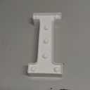 LED Light Up Letters, Warm White and Colorful Lighted Marquee Letters with Remote, Lighted Letter for Party Birthday Decorations, Gift for Girls Boys Night Light, Wedding Home Decor, Letter I