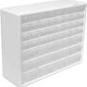 Akro-Mils 44-Drawer Plastic Drawer Storage Cabinet for Garage Organization, Bead Organizer, Building Bricks Storage, Teacher Toolbox, Makeup Organizer, 20" W x 6" D x 16" H, 10144 White
