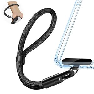 Phone Wrist Strap Lanyard Strap Adjustable, Anti Theft Wrist Lanyard with Slim Tether Tab fit iPhone and Most Cell Phone – Black
