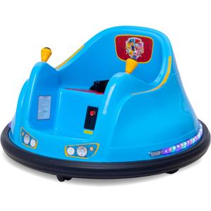 FunPark 6V Bumper Car for Toddlers, Electric Kids, Toddler Ride On Toys for Kids, Baby Bumper Car, Ages 1.5-4 Yrs, LED Lights, 360 Degree Spin, Supports up to 66lbs (No Remote) - Paw Patrol (6v Paw Patrol Blue)