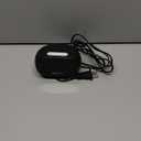 Amazon Basics Small Digital Oval Alarm Clock with LED Display, Nightlight, Snooze Function & Battery Backup, Black, 4.5 x 3.5 x 2.4 Inches