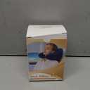 Sunany Neck Pillow for Travel Inflatable Airplane Pillow Comfortably Supports Head, Neck and Chin, Inflatable Travel Pillow with Soft Velour Cover and Portable Drawstring Bag (Black)