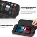 JOYLINK Carrying Case for Nintendo Switch 2, Protective Hard Shell Portable Travel Case for Switch 2(Dual EVA), with Joystick Protection, Game Cards Slots & Zipper Mesh Pocket for Console Accessories (Black)