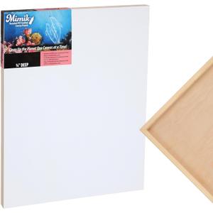 Creative Mark Mimik Recycled PET Cradled Canvas Panel 3/4" Depth - 8X10 Single Canvas - Medium-Textured Painting Board for Eco-Conscious Artists, 14.11 oz Triple-Acrylic-Primed Weight Mounted Canvas