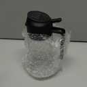 YARRAMATE 16oz/470ml Glass Olive Oil Sprayer for Cooking with Stickers, 2 in 1 Oil Dispenser for Kitchen Gadgets, Food Grade Premium Spray Bottle with Portion Control for Salad, Frying, BBQ (Black)