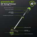 Greenworks 80V 16" Brushless Cordless String Trimmer Battery & Charger Not Included, .080" Dual Line, Variable Speed, Lightweight Design