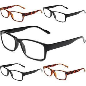 Gaoye Professional Reading Glasses for All Day - Computer Readers with Blue Light Protection - Value Pack