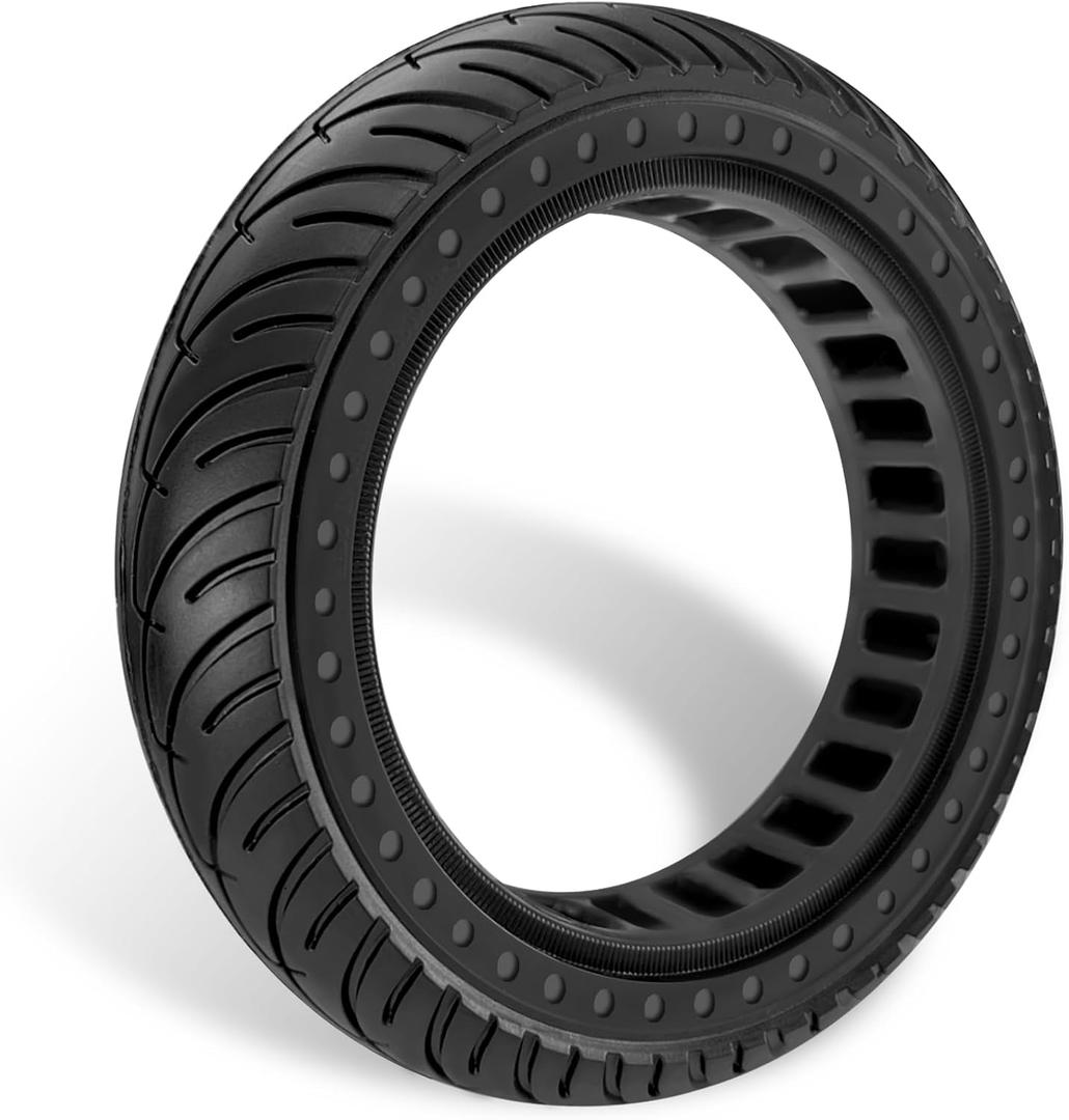 GYL 50/75-6.1 Scooter Tire Solid: 8.5 Inch Tubeless Tires for Hover 1 Pioneer Journey Jive Aovopro ES80 Hiboy S2 Gotrax GXL V2 Rival XR Apex XL Electric Scooter, 8 1/2'' Replacement Wheel Black 1 Pcs