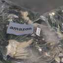 Adeeing Christmas Garland with Lights, Champagne Gold 6FT 20LED Pre-Lit Christmas Garland with Ball Ornaments, Ribbons, Pine Cones and Artificial Antlers for Door Mantle Stairs Christmas Decoration