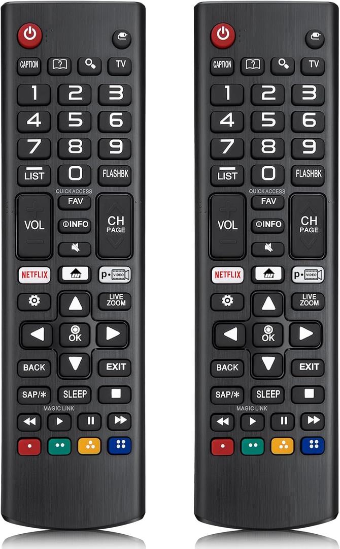 Pack of 2 for LG Smart TV Remote Control ReplacementUniversal for All LG Smart TVs