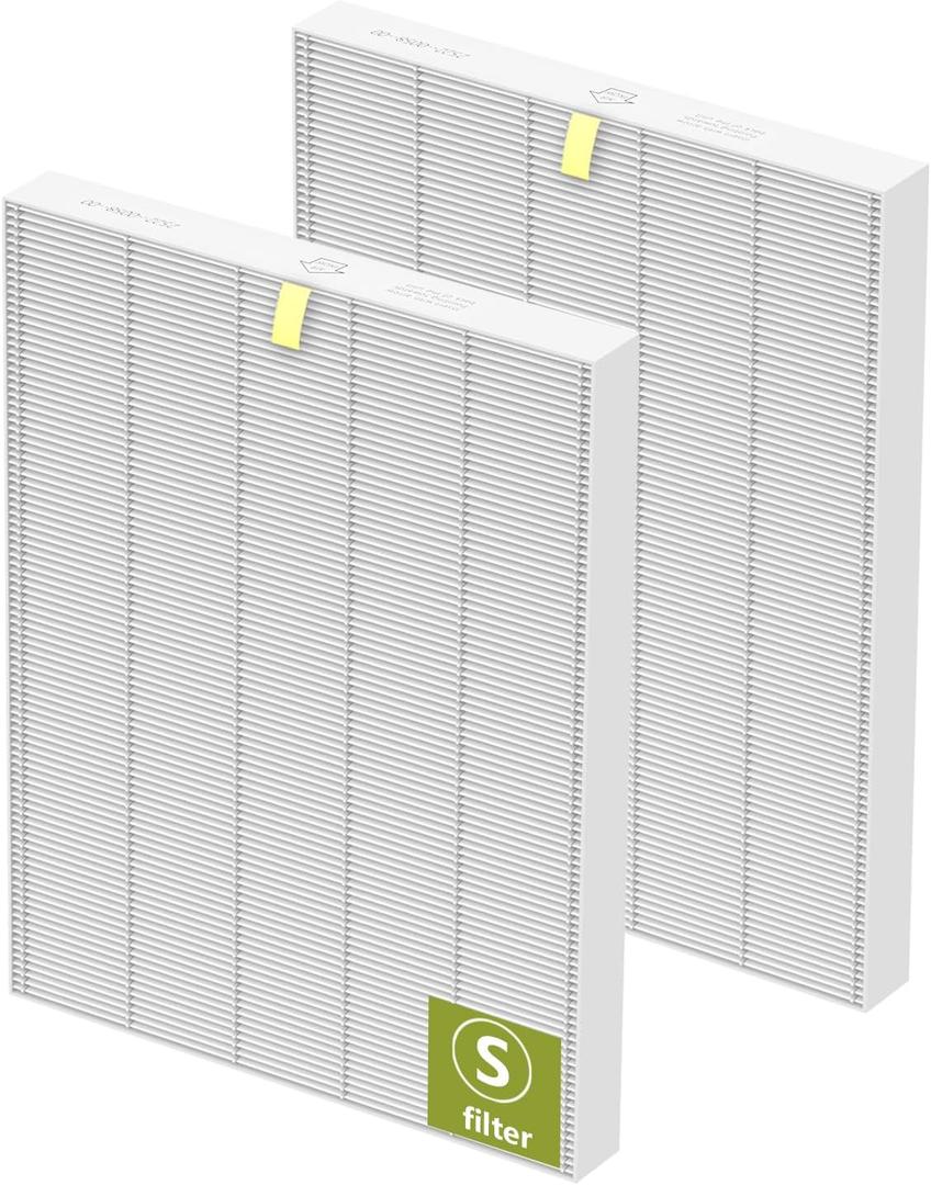 2 Pack C545 True HEPA Replacement Filter S Compatible with C545, B151, P150, 9300 Air Purifier, Replaces for Winix Filter S 1712-0096-00 and 2522-0058-00
