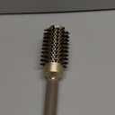 Nano Thermal Ceramic & Ionic Round Hair Brush with Boar Bristles, Enhances Shine and Texture, Ideal for Styling, Curling, and Drying