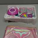 Amagoing Kids Nail Polish Set for Girls, Girls Nail Kit Ages 7-12 with Nail Dryer, Quick-Dry Nail Polish, Nail Art Pens, Cartoon Press on Nail, Makeup Bag, Spa Manicures Birthday Christmas Gift Toy