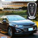 Key Fob Replacement for Chevy Camaro 2016-2021 Chevy Cruze 2016-2019 Chevy Malibu 2016-2021 5 Buttons Keyless Entry Remote Control Fit for HYQ4EA 13529662