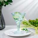 Liacere 24 Pack Colored Plastic Cocktail Glasses - 6.25oz Disposable Martini Glasses - Plastic Margarita Glasses - Perfect for Wedding & Birthday & Summer Party