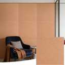 6 Pack Acoustic Wall Panels 23.6" Self-Adhesive Wood Grain Sound Panels | Large 23.6" Self-Adhesive Acoustic Panels, Wood Grain, Noise Reduction, Flame Retardant, Triangle Log Light for Home & Studio