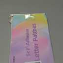 Self-Adhesive Chenille Letters Patches, 52PCS White Letter Stickers on Patches Varsity Letter Patches for Clothing Jackets Backpacks Hats Repair Alphabet Embroidered Applique