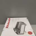 KitchenAid Large Capacity Full Size Rust Resistant Dish Rack with Angled Drain Board and Removable Flatware Caddy, Light Grey