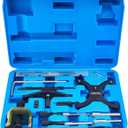 Timing Belt Tool Kit Compatible with Ford Fiesta Fusion Escape Mazda 1.4 1.6 1.8 2.0 Di/TDCi/TDDi ECOBOOST 1.6 Ti-VCT 1.5 1.6 VVT 2.5L Engine Timing Tool, Camshaft Flywheel Locking Tools 303-1097