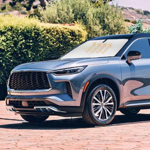Windshield Sunshades for Infiniti QX60 2014-2023 2024 2025 2026 Infiniti QX80 2014-2025 Accessories Cover Front Window Shields 240T Silver Coating Protector Blocks UV Rays Keep Car Clooer