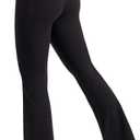 Willit Butterflux Yoga Pants Women Flare Workout Leggings with Pockets for Women High Waisted Flare Yoga Leggings 29" 31" 33" (Black)