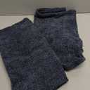 a moment Dark Blue Chenille Throw Pillow Covers 18x18 Inch Pack of 2 Modern Decorative Throw Pillow Covers Farmhouse Cross Covers Home Decor for Sofa Bedroom Living Room