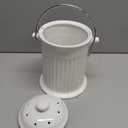 Norpro, White , 1 Gallon Ceramic Compost Keeper, One Size
