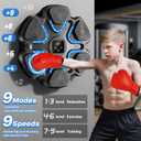TGLLM Music Boxing Machine for Kids and Adults, Wall Mounted Bluetooth Punching Trainer with Boxing Gloves, Intelligent LED Boxing Target Workout Machine for Teenagers Boys Girls