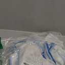 Fzbali Snowflakes Christmas Tree Skirt 60 Inches Lace-up Winter Snow Extra Large Artificial Blue Xmas Tree Skirt, Stars Holiday Party Indoor Decoration Home Decor