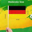4 x 6PCS Hand-held Small Germany Flags For World Cup 2026HD PrintingLightweightProper Size-8 inch*5.5 inch