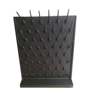 Lab Supply Drying Rack Pegboard Bench-top Wall-Mount Laboratory Glassware 52 Detachable Pegs Lab Drying Draining Rack Cleaning Equipment (Black) (52pegs, Black)