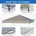 1010 Canopy Replacement Top, Pop Up Canopy Replacement Tent Cover for Straight Leg Frame, Waterproof Canopy Top Cover for Garden Patio Camping (Top Only)(Khaki)