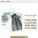 MCS Studio Gallery 20x27 Poster Frame White Woodgrain Engineered Wood, Vertical & Horizontal Wall Hanging Large Picture Frame for Photos, Posters & Art Prints (1-Pack)