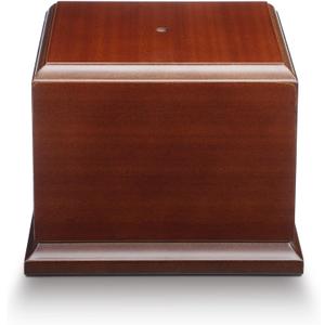 Chunful Wood Base Trophy Base DIY Square Stand Blank for Trophies Awards Trophies Figurines Cups Display Stand (4.5" X 4.5" X 2.5", Cherry)