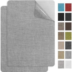 2Pcs 8 * 11Inch Couch Patches Repair Fabric, Self-Adhesive Couch Repair Patch with Strong Glue, Repair Patch for Sofa, Tote Bags, Car Seats, Furniture, Etc(Grey)