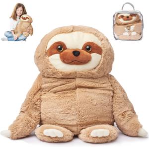 ODOXIA Big Weighted Animals for Anxiety 5lb Sloth | Stuffed Weighted Plush for Kids, Adults | Weighted Stuffed Animals | Weighted Plushies | Weighted Plushie