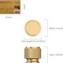 10 Pack Champagne Bronze Knurled Cabinet Knobs for Dresser Drawer Pulls Champagne Gold Cupboard Hardware for Cabinets CK0026