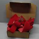 Cinnvoice 4 Pcs Extra Large Red Christmas Bows 30 x 15 Inches PVC Waterproof Giant Christmas Decorative Bows with Pine Cone for Xmas Holiday Wreath Garland Tree Topper Home Decor Outdoor Indoor