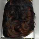 Short Cut Wig for Black Women - Black Mixed Brown Synthetic Fiber Pixie Cut Wig with Perfect Waves and Layers