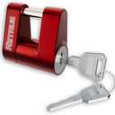 RETRUE Trailer Tongue Coupler Lock, Trailer Hitch Lock,Dia 1/4 Inch, 3/4 Inch Span for Tow Boat RV Truck Car's Coupler, Red